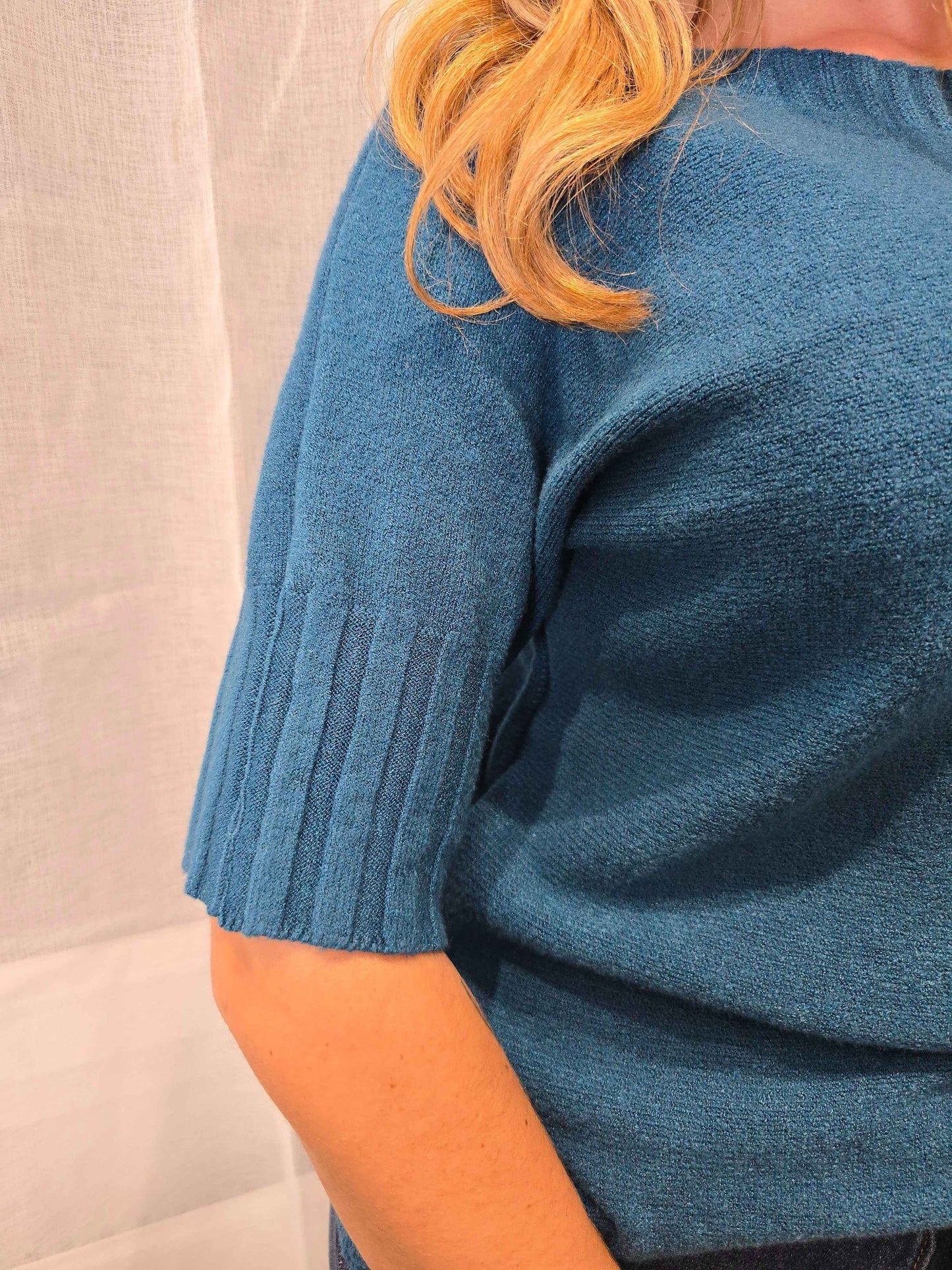 Pull ADRIAN bleu canard