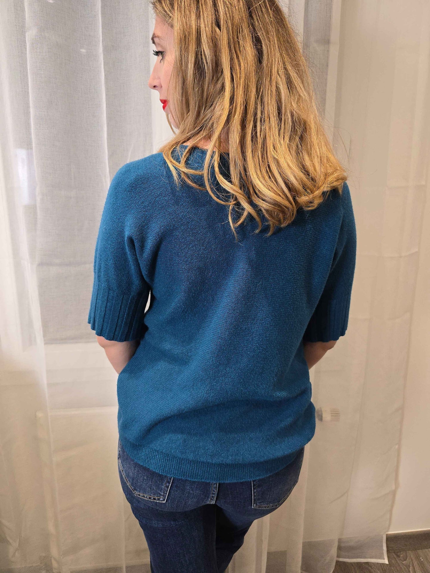 Pull ADRIAN bleu canard