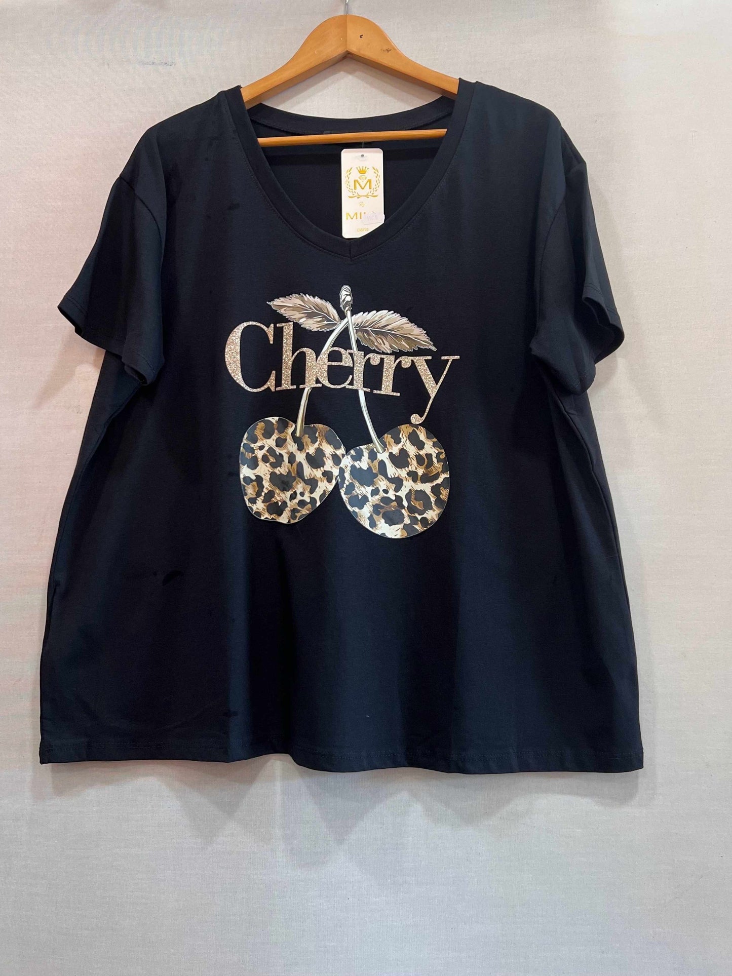 Tee-shirt CHERRY noir