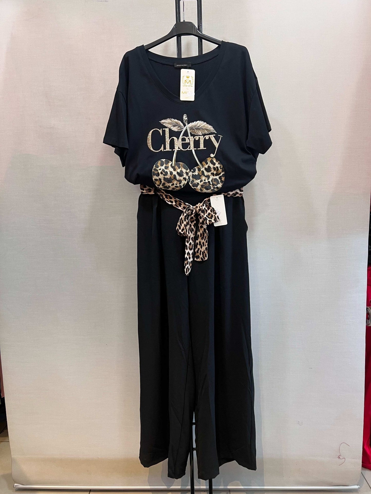Tee-shirt CHERRY noir