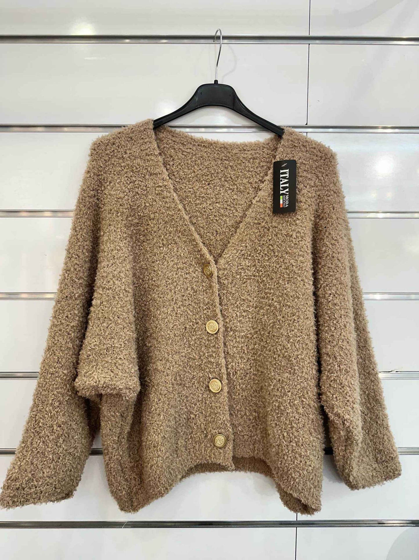 Gilet ELOIS court marron