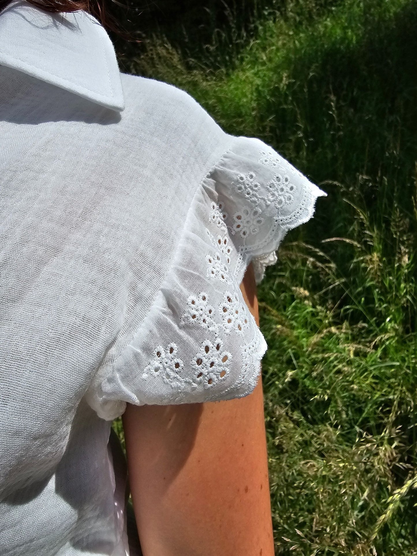 Combi-short en gaze de coton Inès