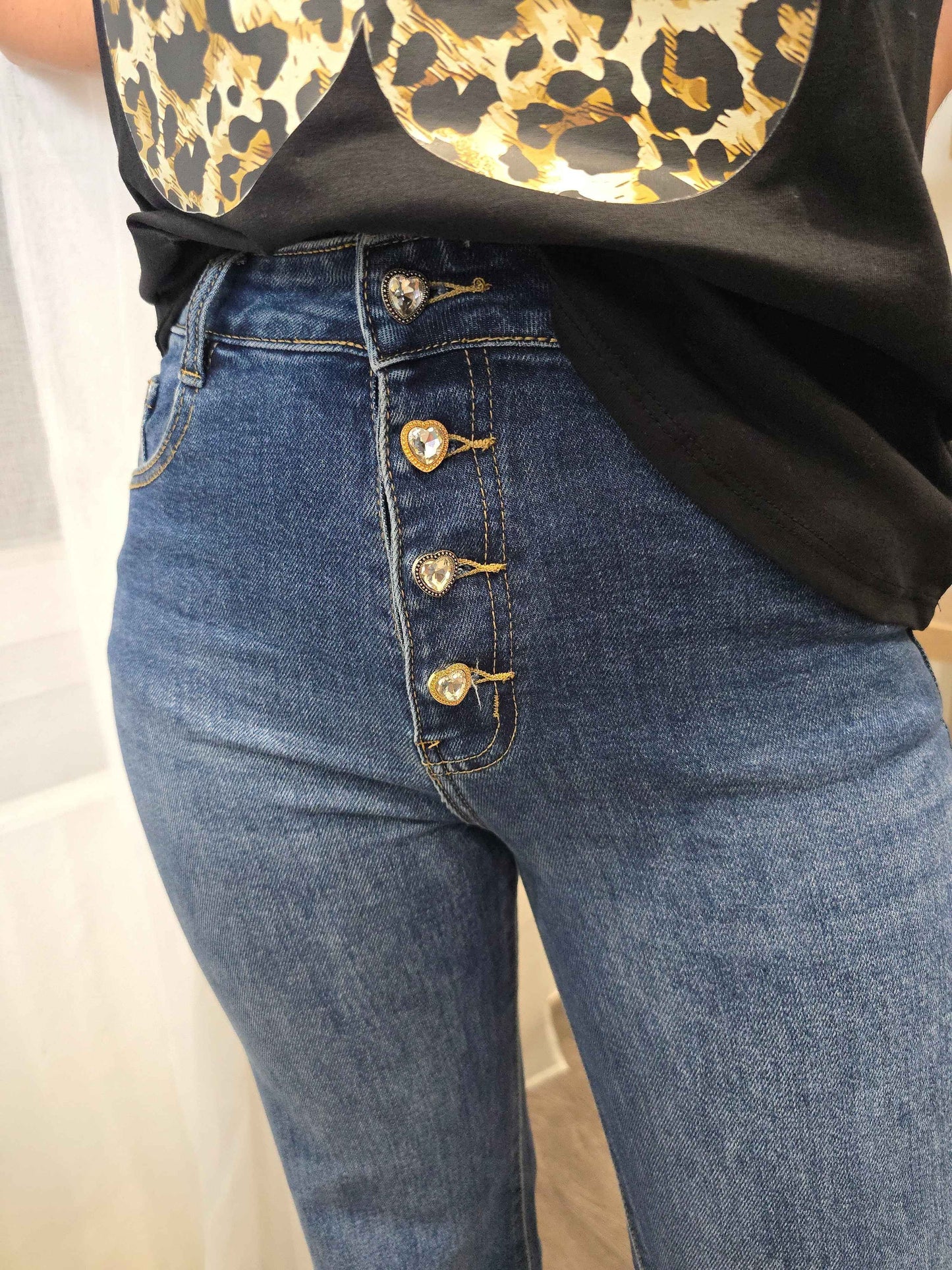 Jean MIGUEL Wide leg bleu