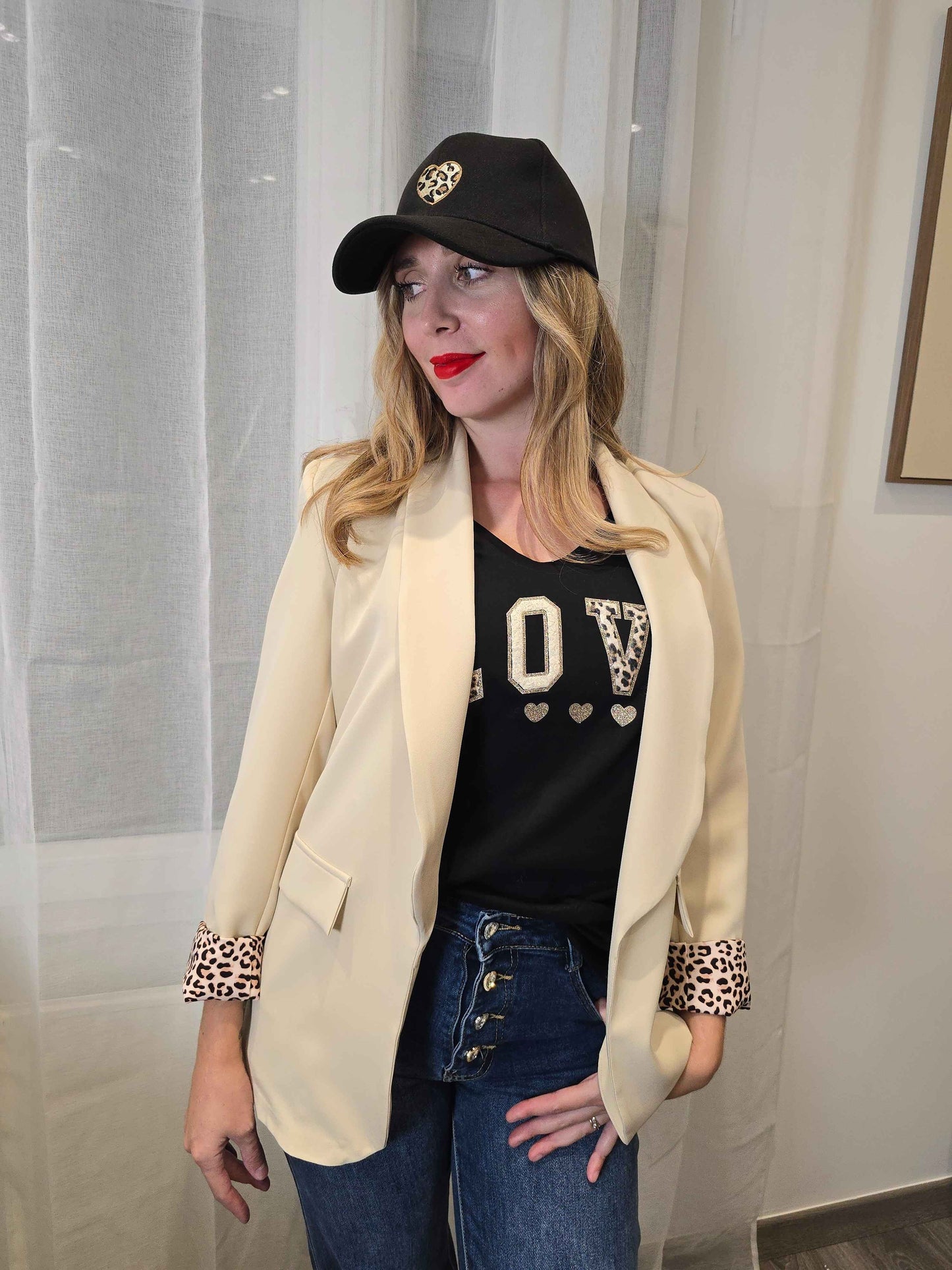 Veste blazer Vanessa beige