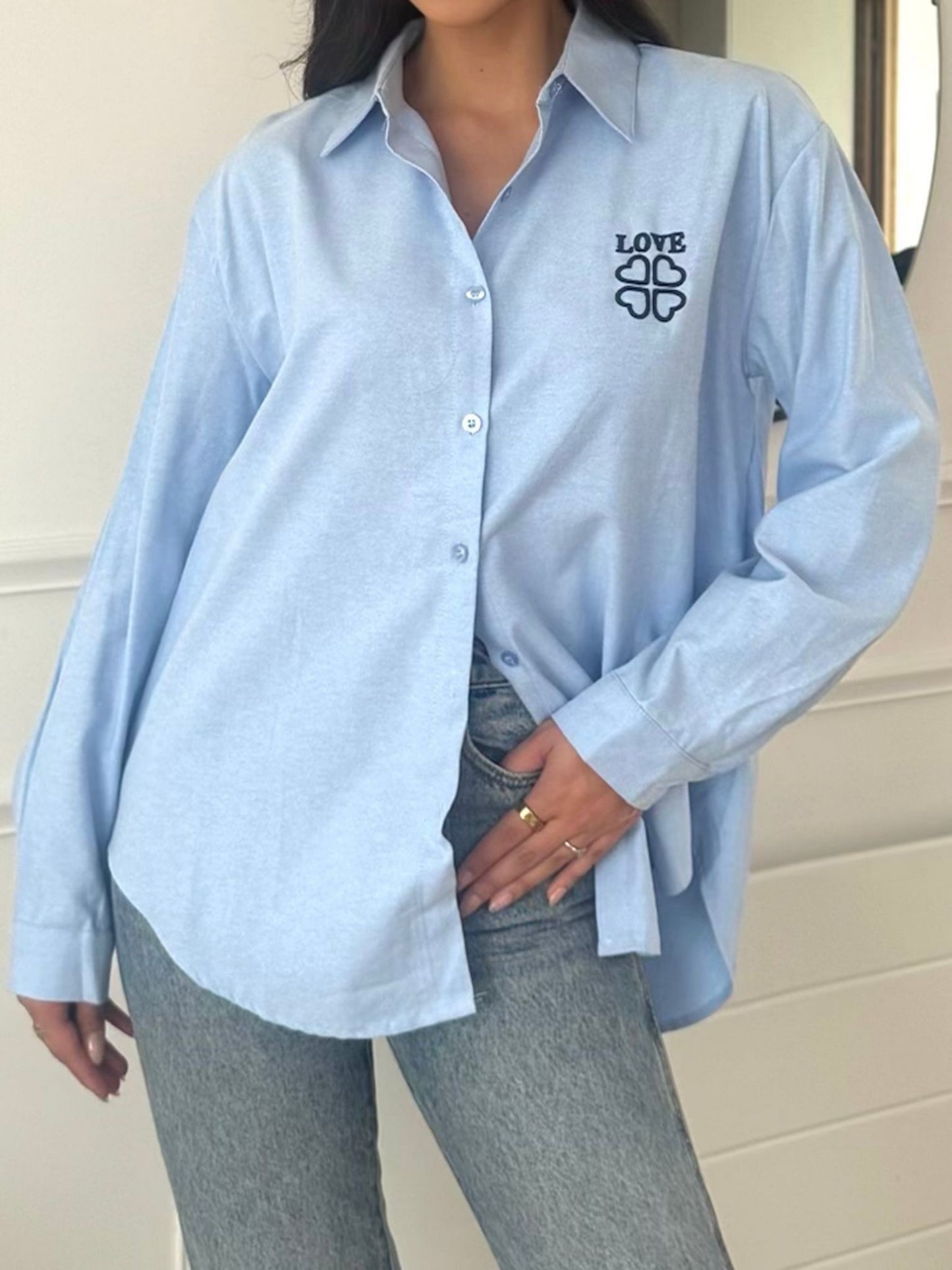 Chemise YEIMY bleu ciel