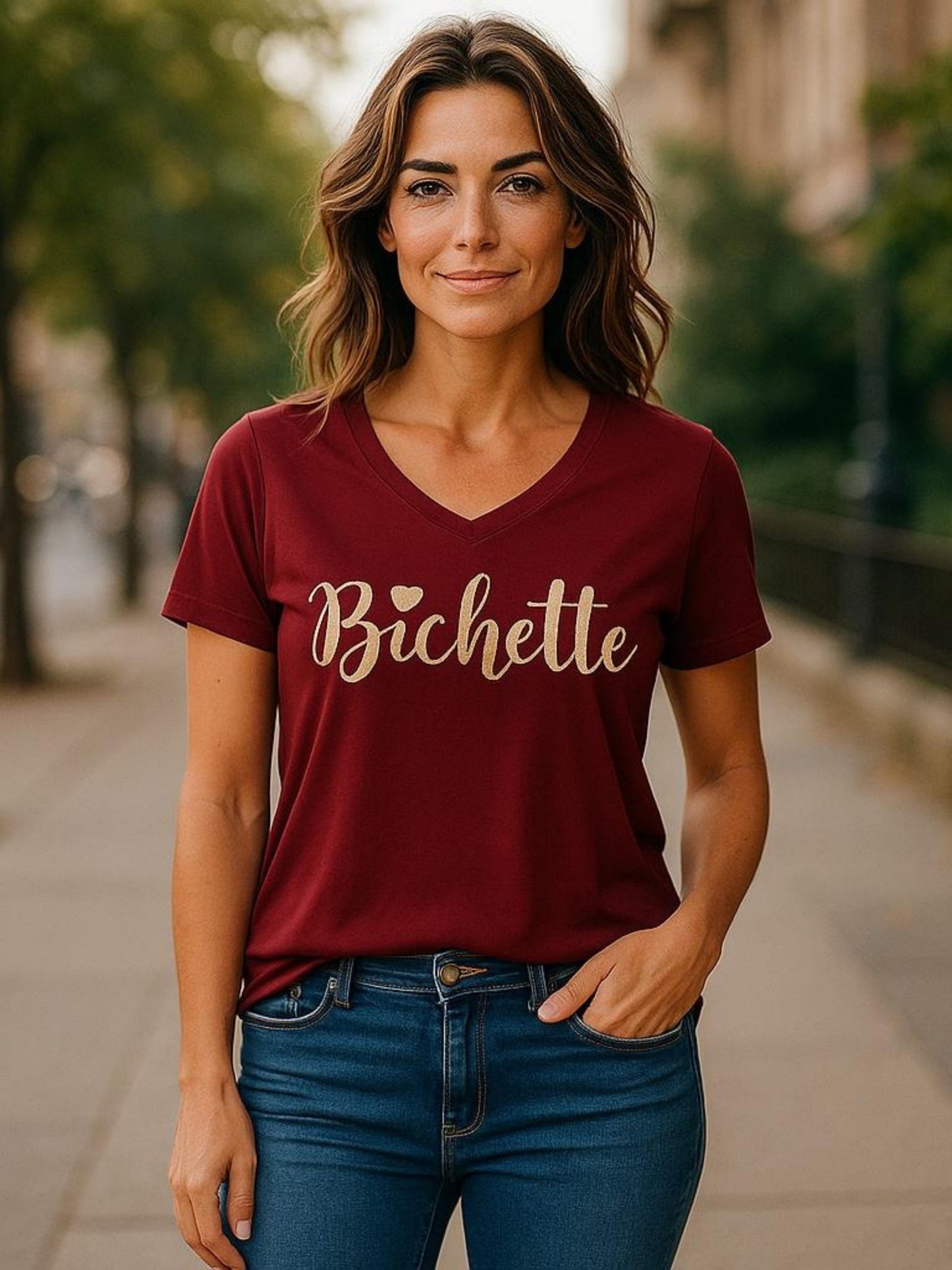 Tee-shirt BICHETTE bordeau