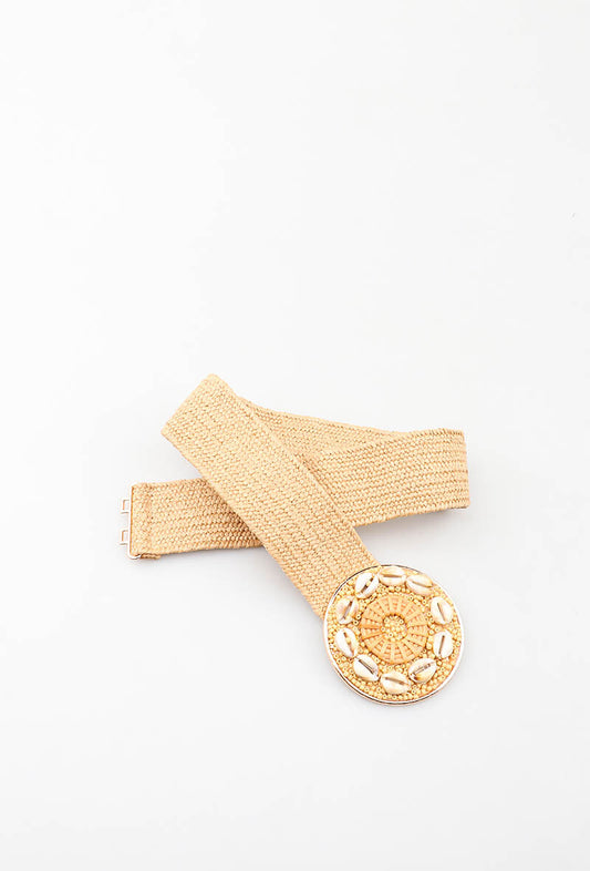 Ceinture élastique DIANA taupe