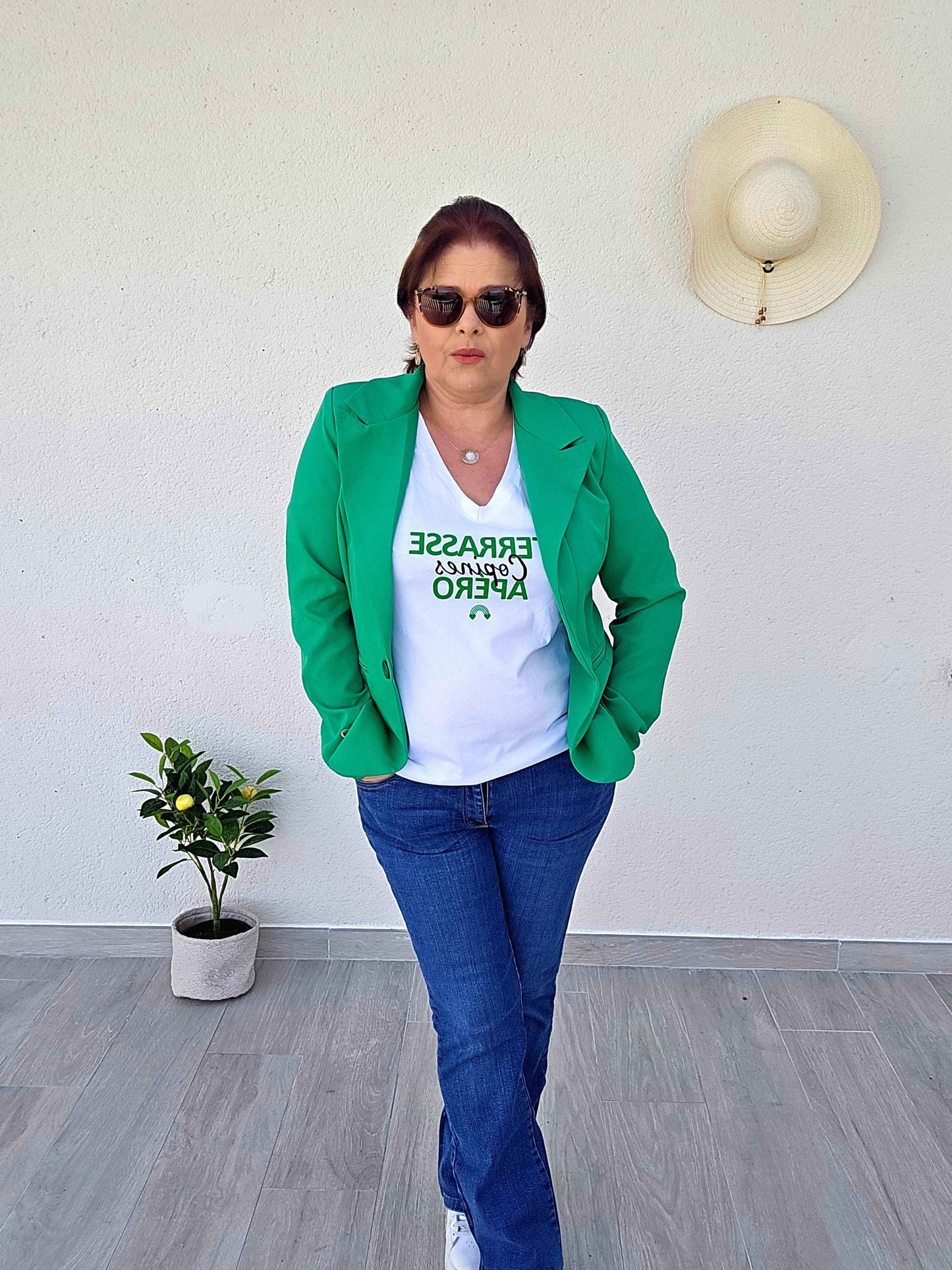 Veste blazer Donna Verte