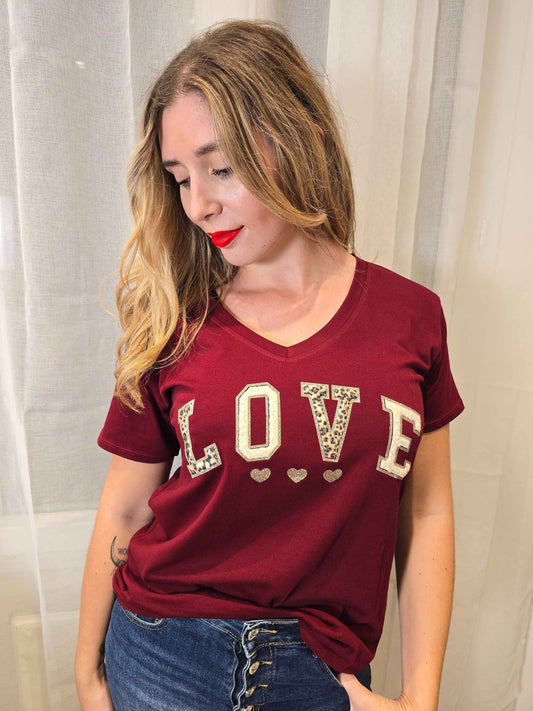 Tee-shirt ELIAS bordeaux