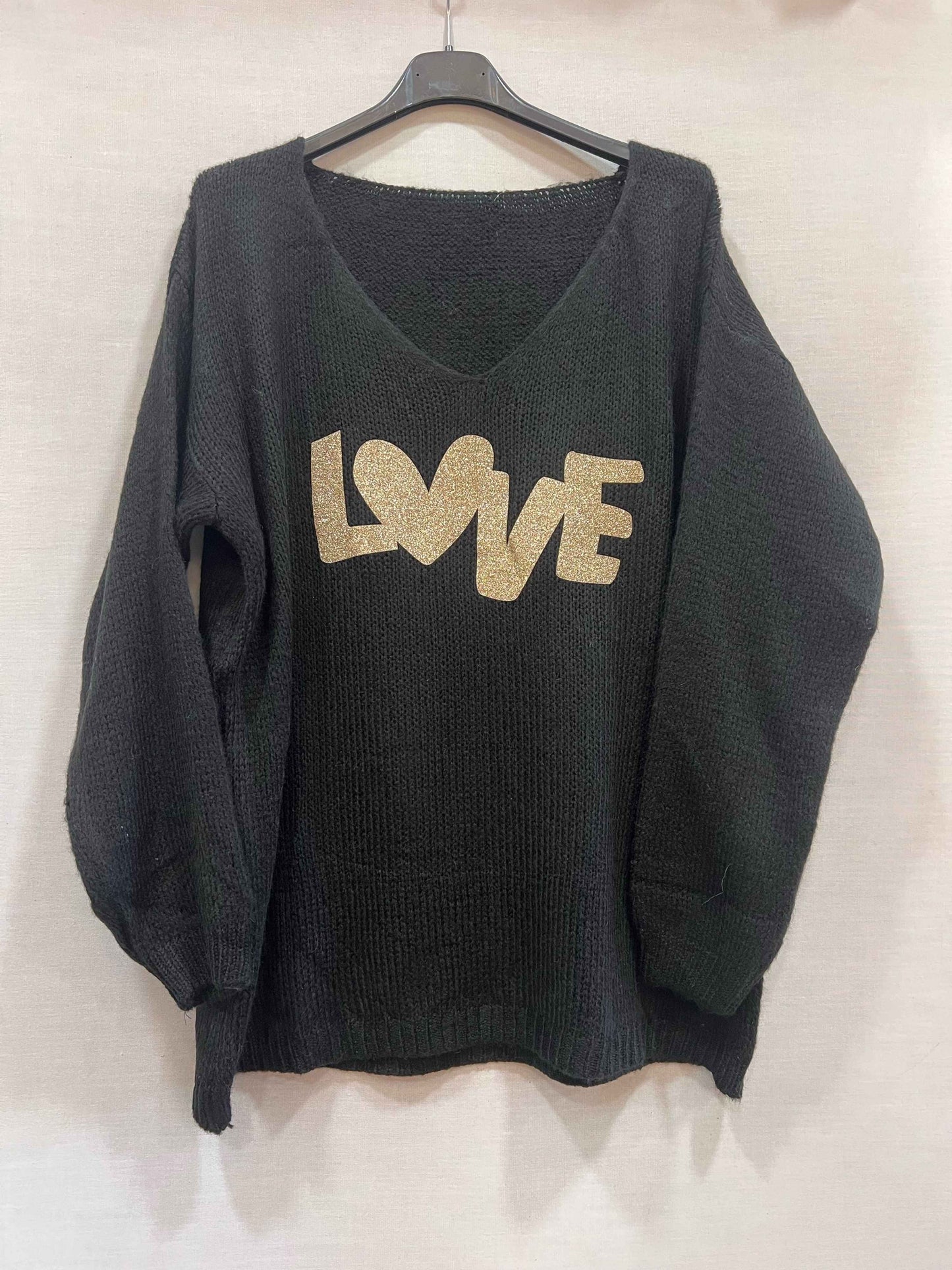 Pull EMILIO "Love" noir