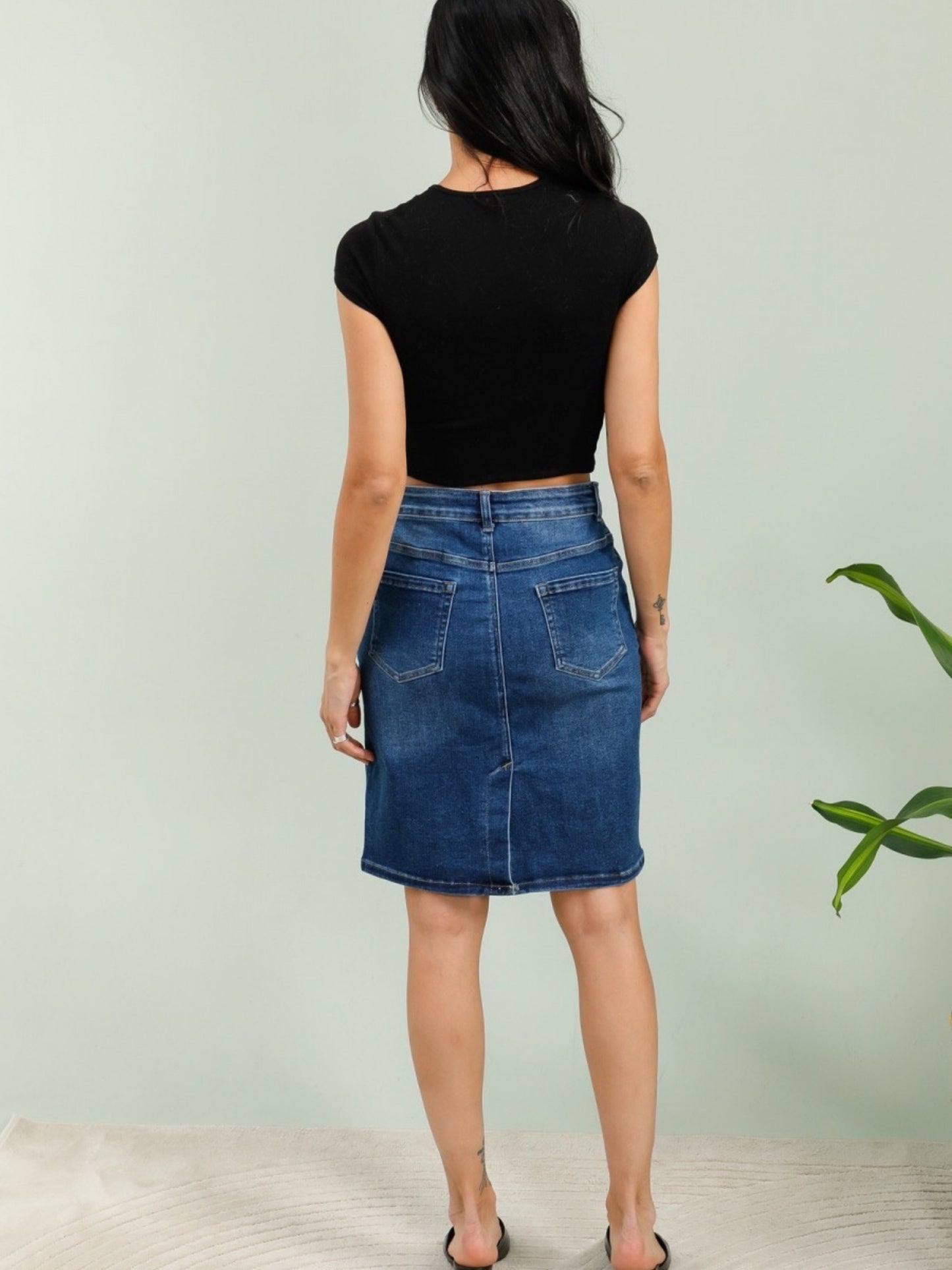 Jupe en jean GLORIA bleu