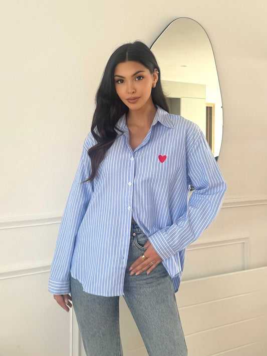 Chemise IRMA bleu ciel
