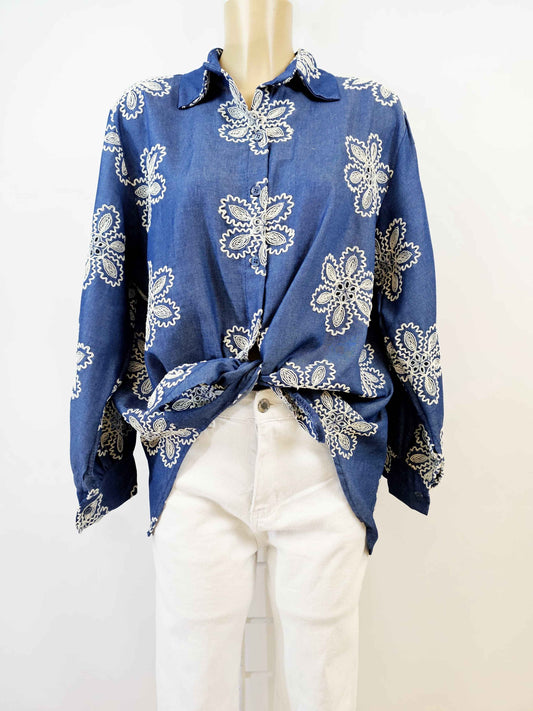 Chemise LUCIA bleu