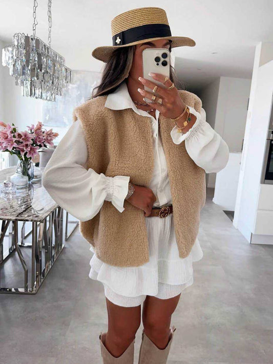 Gilet LUIS sans manche camel