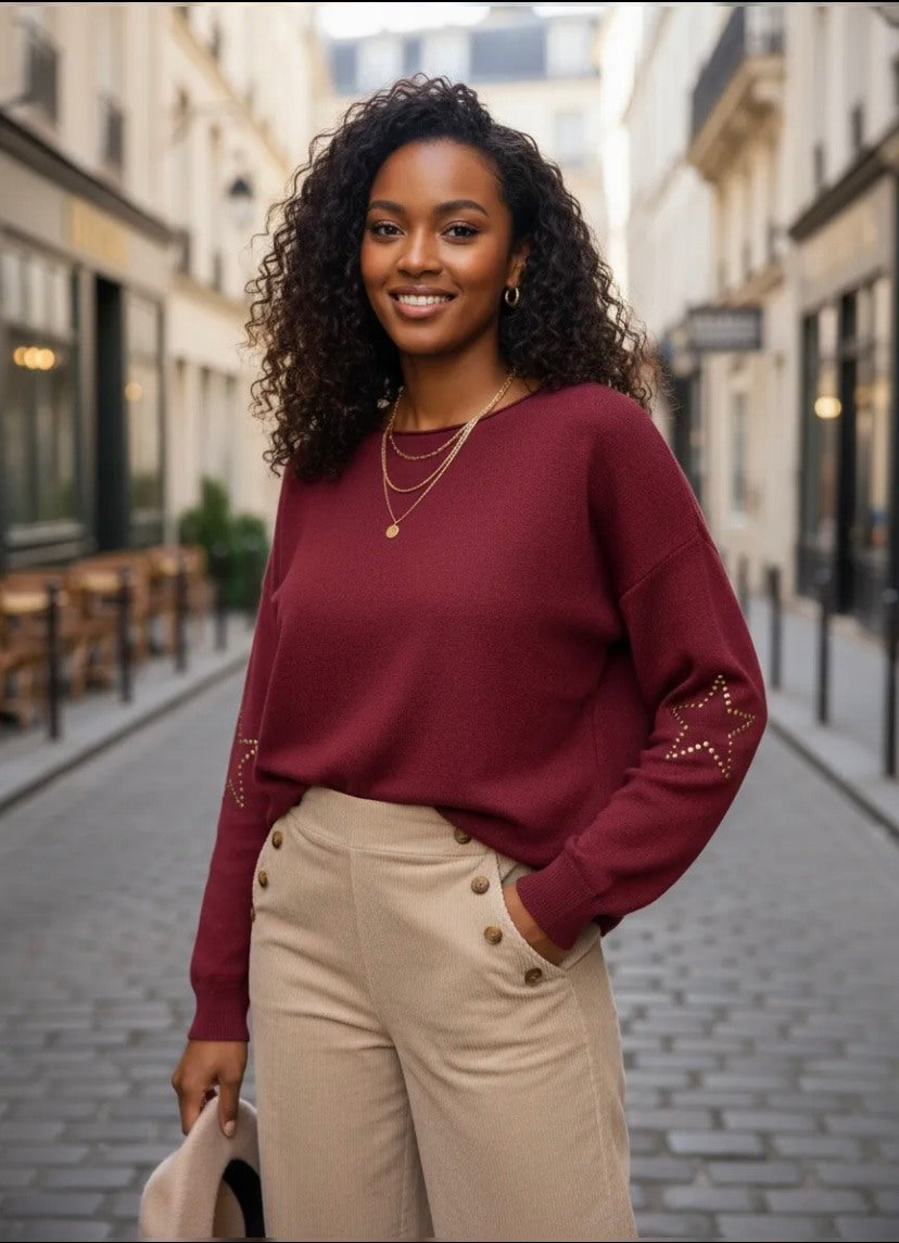 Pull MANUEL Bordeaux