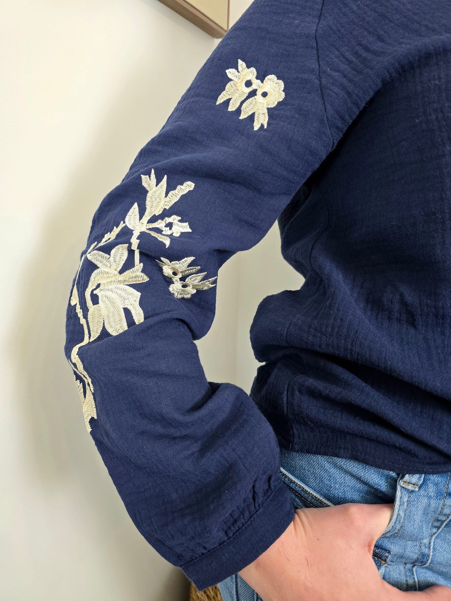 Blouse Bleu Marine Margaux