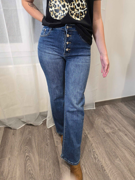 Jean MIGUEL Wide leg bleu