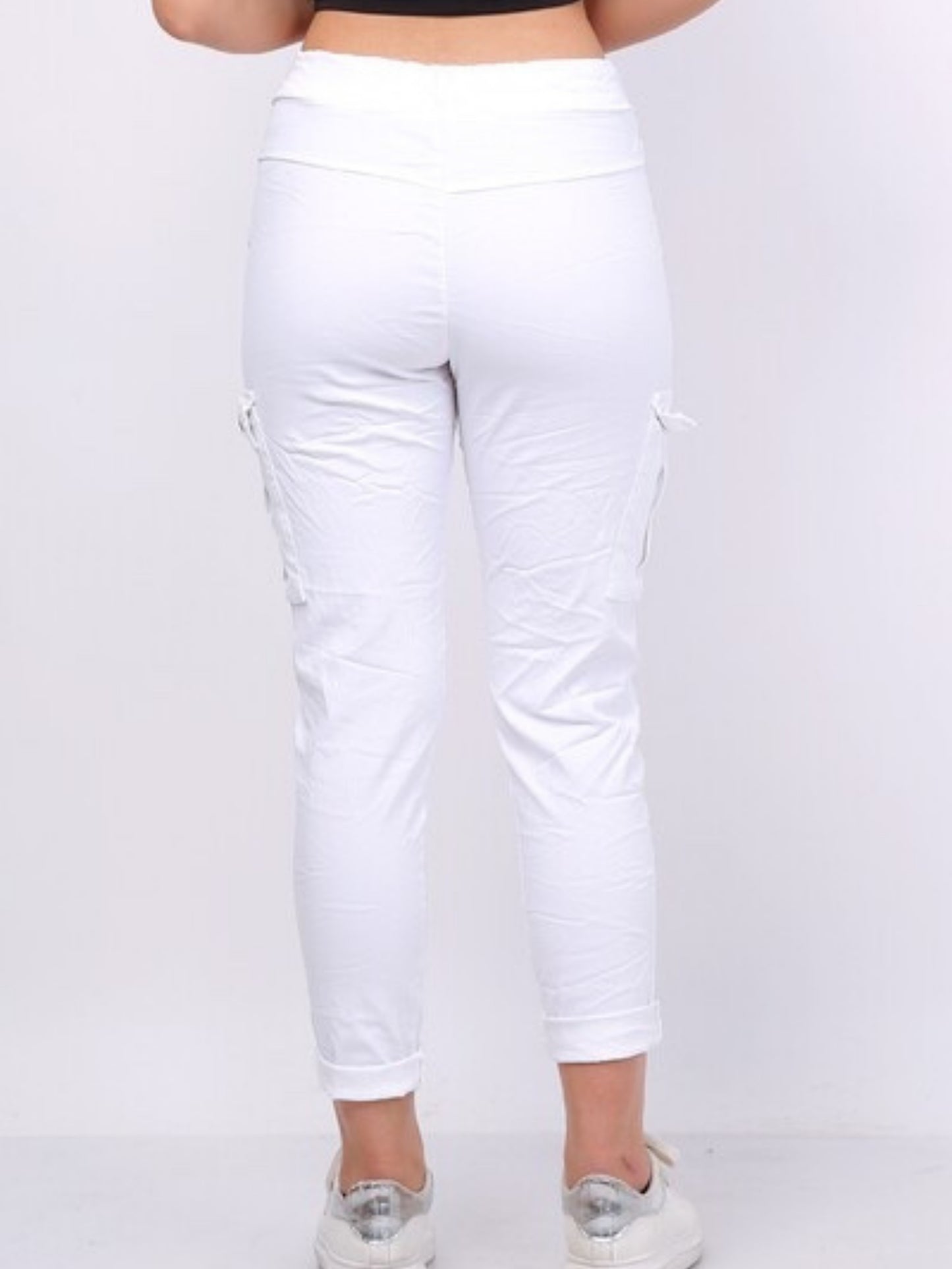 Pantalon Cargo Blanc