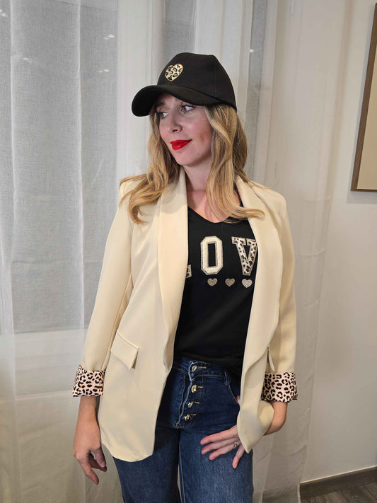 Veste blazer Vanessa beige