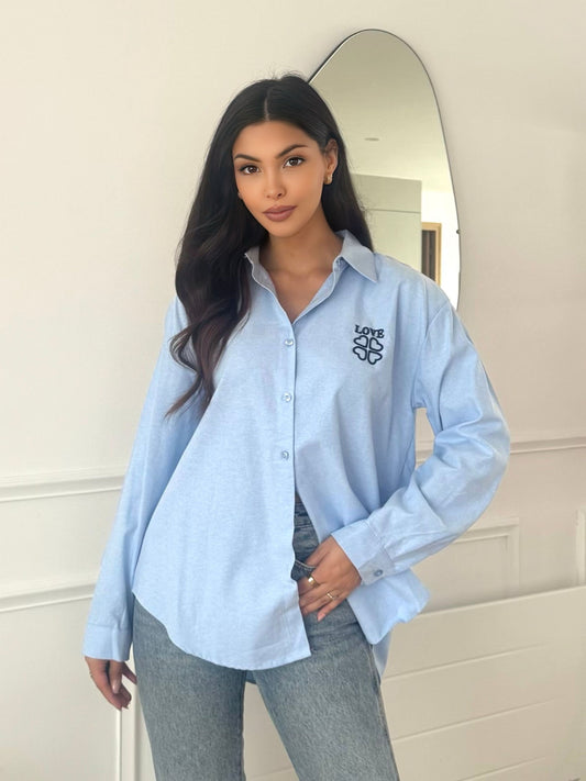 Chemise YEIMY bleu ciel